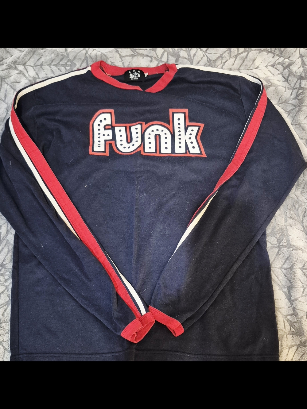 Funk Logo Navy & Red Men’s Longsleeve Vintage Ravewear